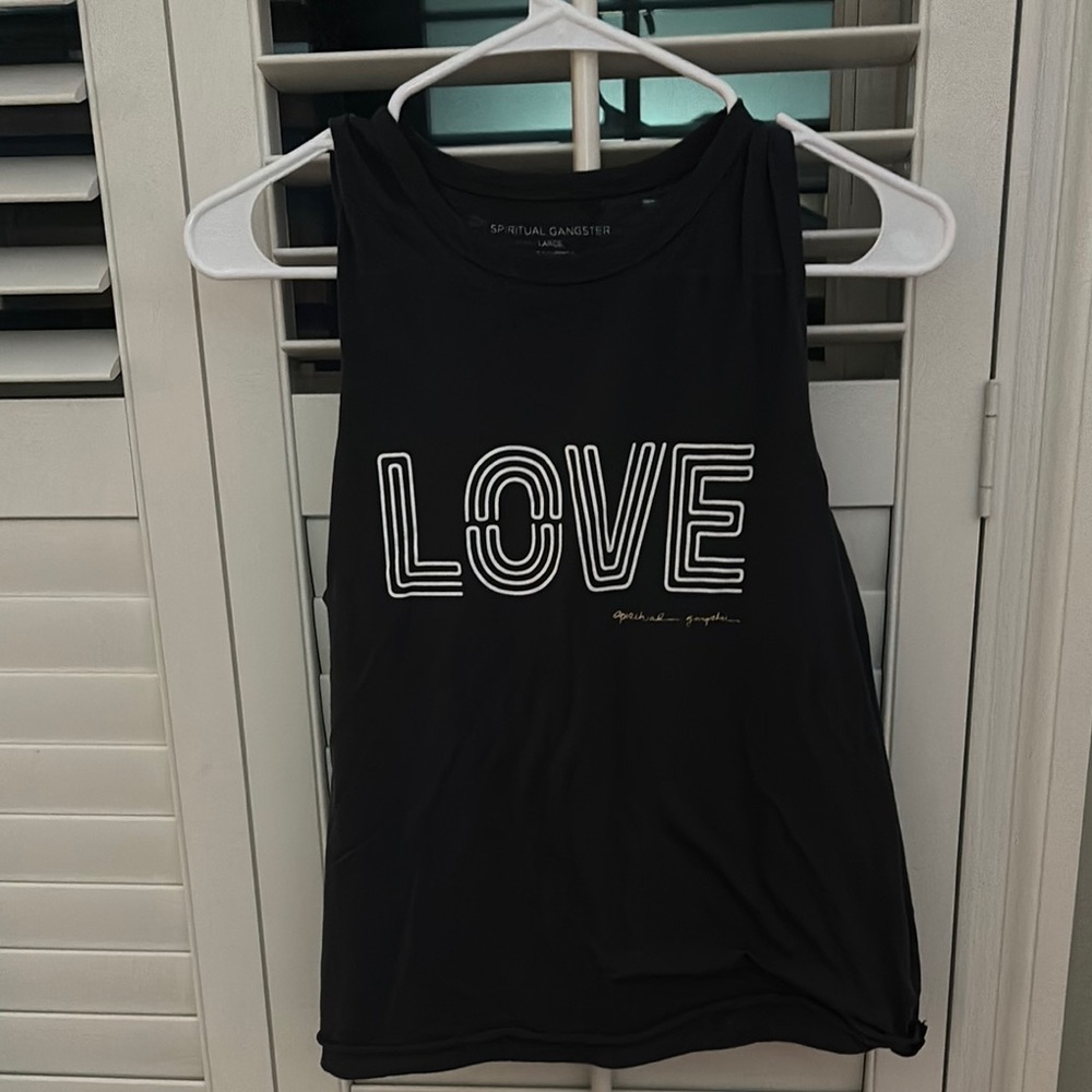 Spiritual Gangster Black Love Tank Top